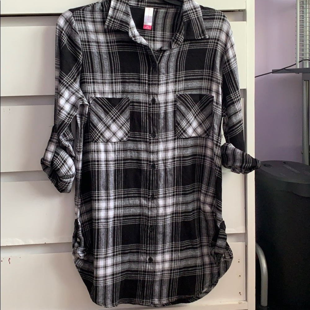Black and White Flannel Tunic **SOLD**